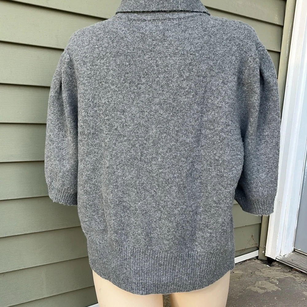 So very soft a new day gray collared five button top - Picture 6 of 13